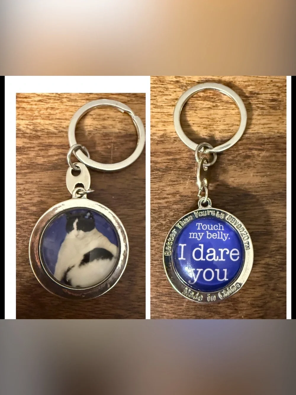 New, Lot of 7 Novelty Keychains with Bag- see photos/description